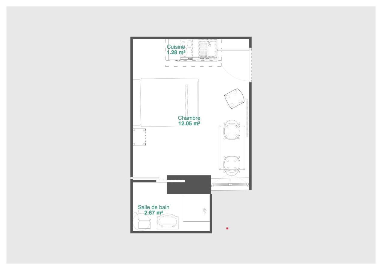 Studio calme, lumineux, WIFI, 1.5 Km du front de mer Saint-Nazaire (Loire-Atlantique) Exterior foto